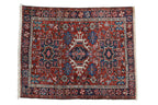 3.5x4.5 Vintage Karaja Square Rug