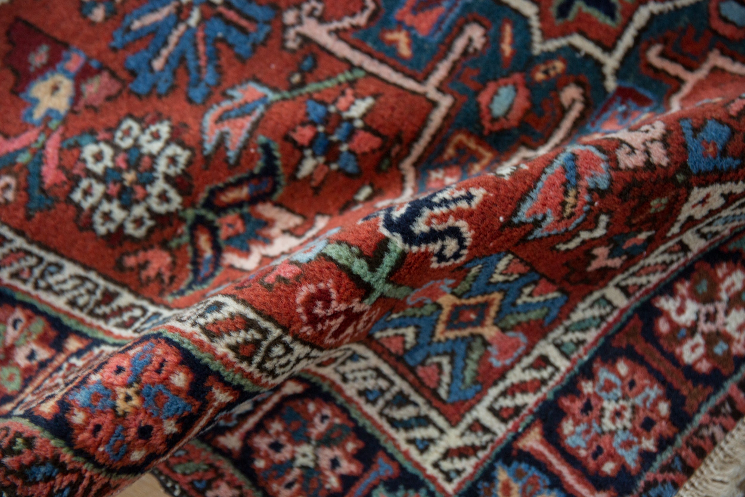 3.5x4.5 Vintage Karaja Square Rug