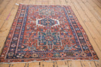 3.5x4.5 Vintage Karaja Square Rug
