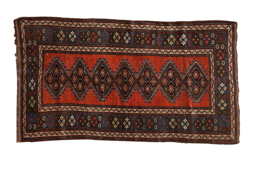 3.5x6 Antique Kurdish Rug
