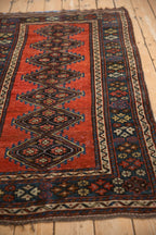 3.5x6 Antique Kurdish Rug