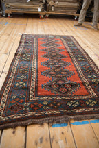 3.5x6 Antique Kurdish Rug