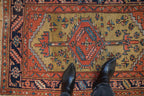 2.5x4.5 Antique Heriz Rug