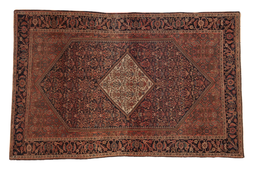 4x6.5 Antique Farahan Sarouk Rug