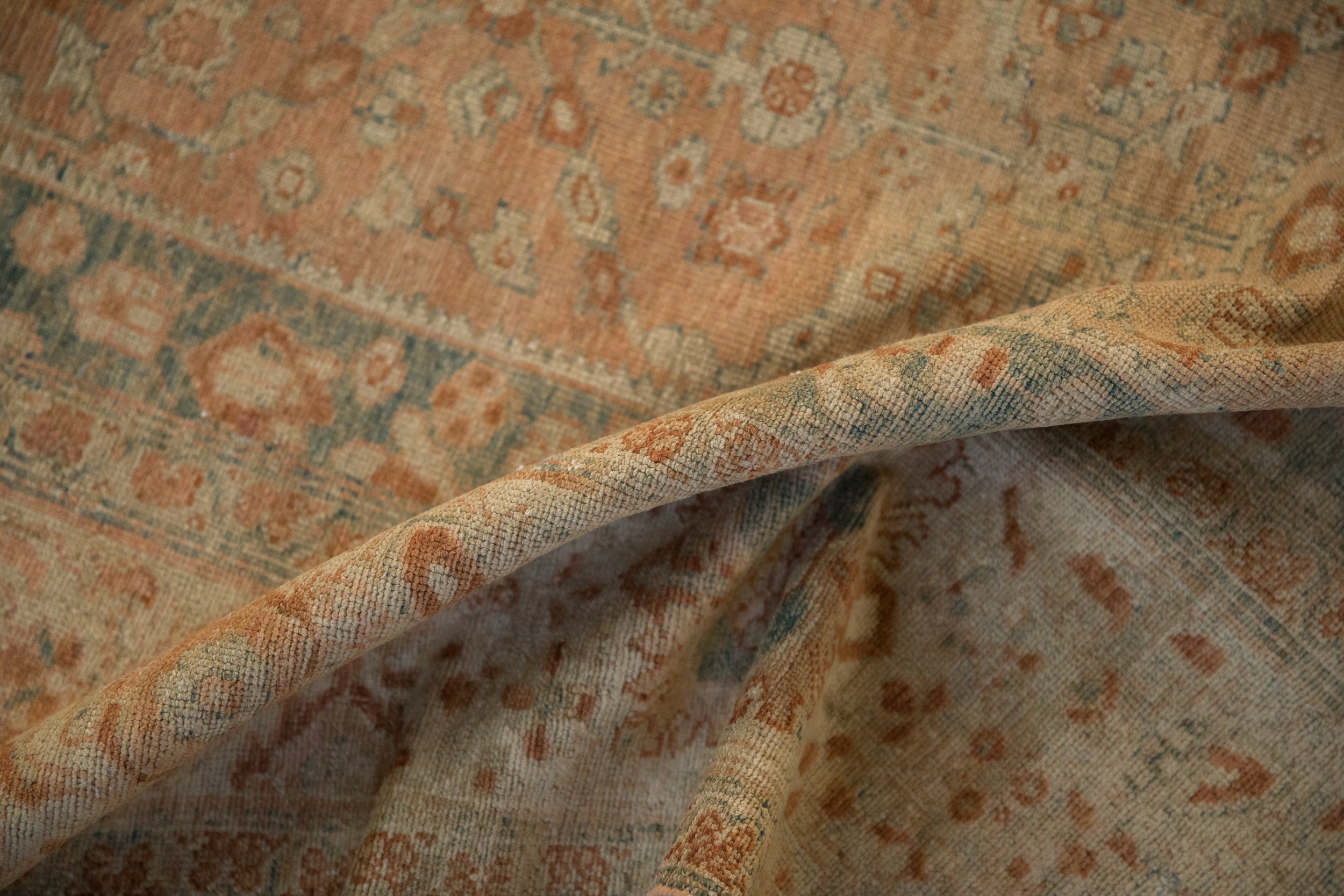 7x16.5 Vintage Fine Distressed Malayer Carpet