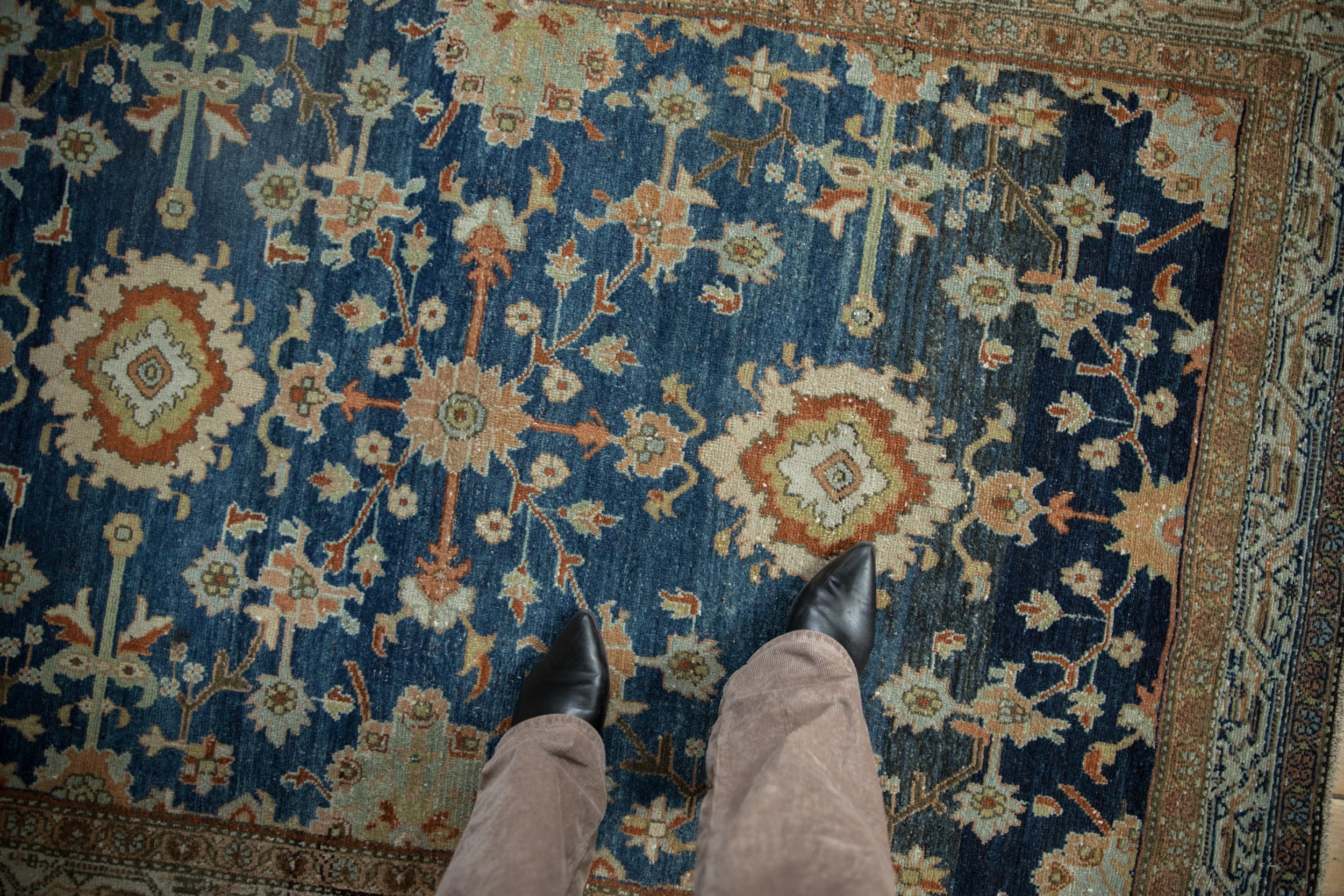 4.5x6.5 Vintage Distressed Hamadan Rug