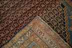4x5.5 Antique Distressed Hamadan Rug