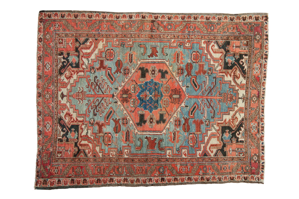 4.5x6 Vintage Heriz Rug