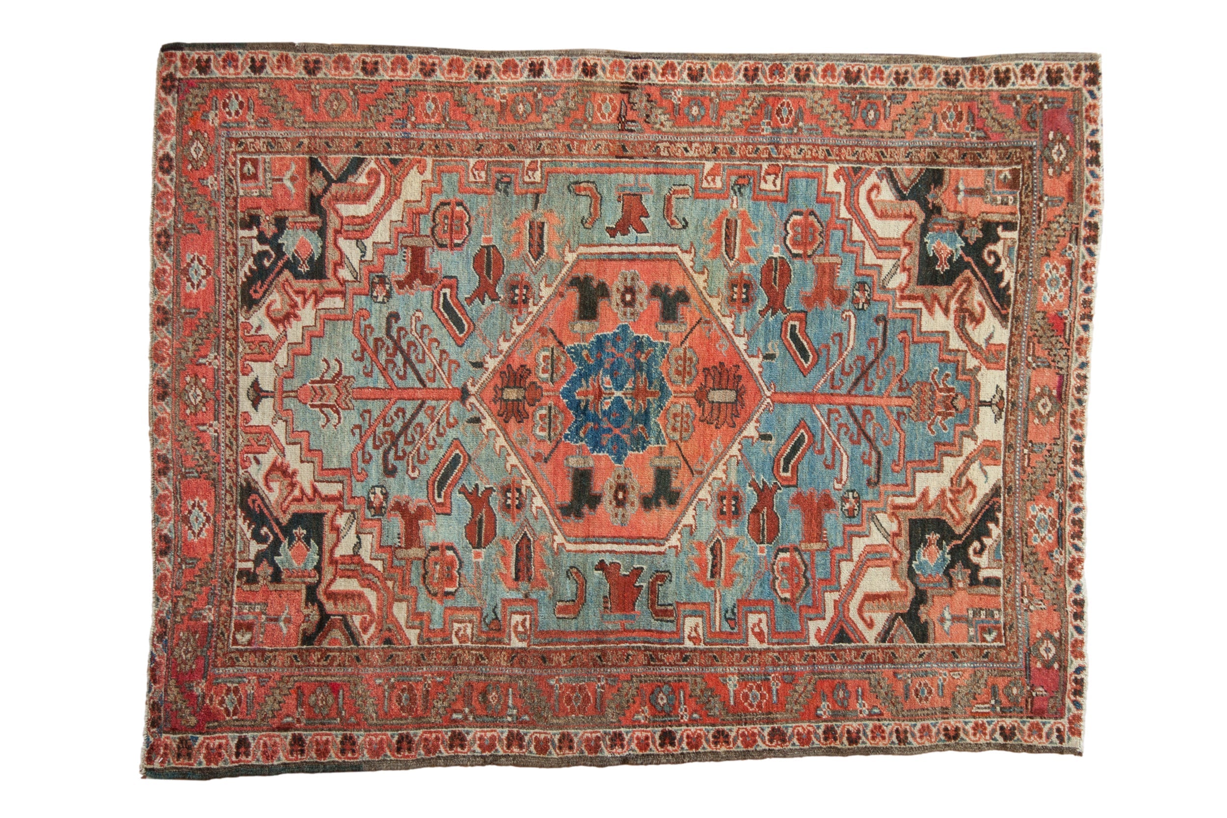 4.5x6 Vintage Heriz Rug