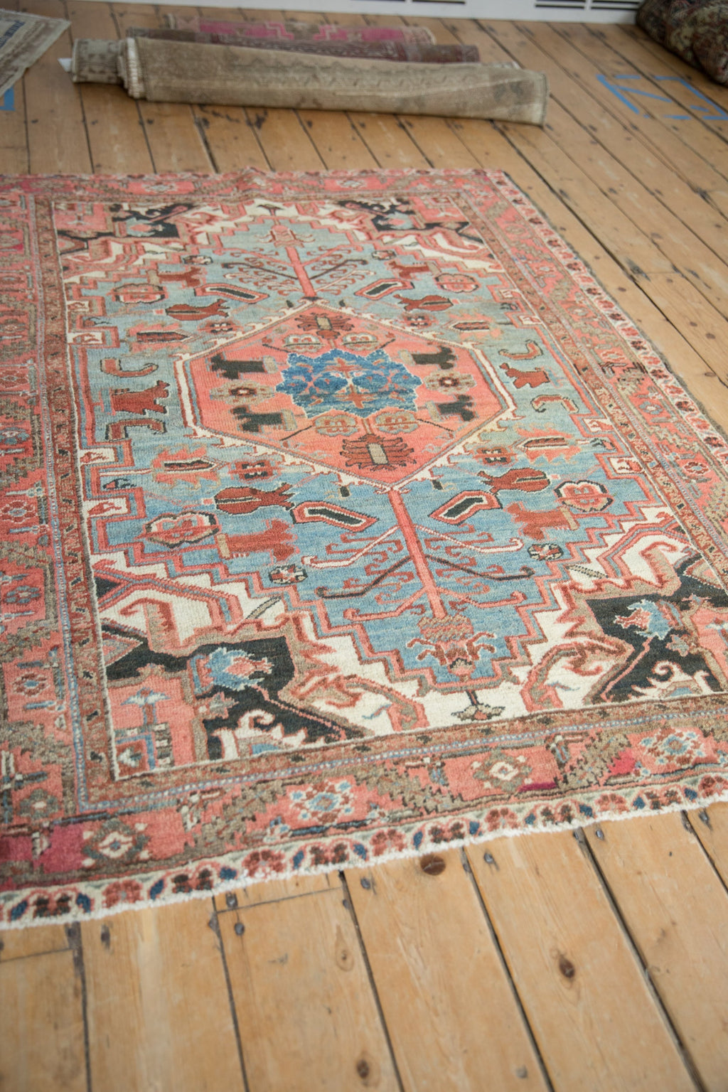 4.5x6 Vintage Heriz Rug