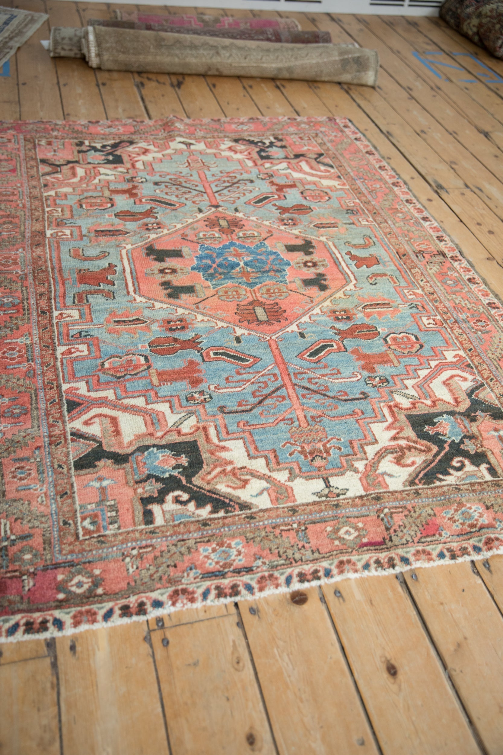 4.5x6 Vintage Heriz Rug