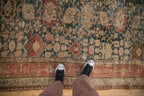 5.5x11 Antique Fine Distressed Bijar Rug Runner
