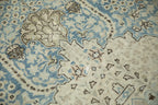 9x12.5 Vintage Distressed Tabriz Carpet