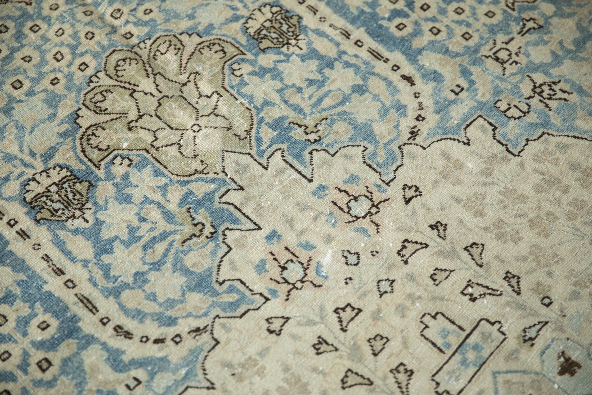 9x12.5 Vintage Distressed Tabriz Carpet