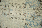 9x12.5 Vintage Distressed Tabriz Carpet