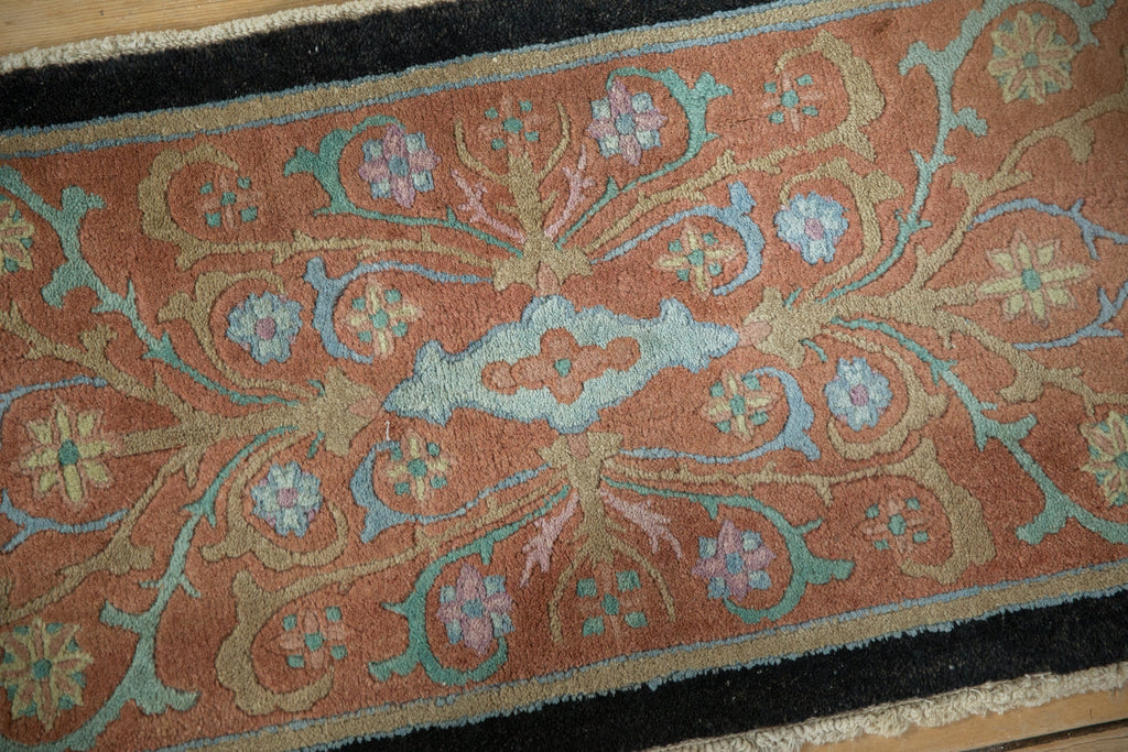 1.5x3.5 Antique Sampler Nichols Art Deco Rug Mat Runner