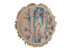 2x2 Vintage Art Deco Round Rug Mat