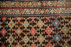 3x8.5 Antique Fragment Kurdish Malayer Rug Runner