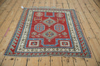 3.5x4.5 Antique Kazak Square Rug