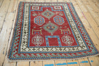 3.5x4.5 Antique Kazak Square Rug