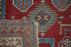 3.5x4.5 Antique Kazak Square Rug