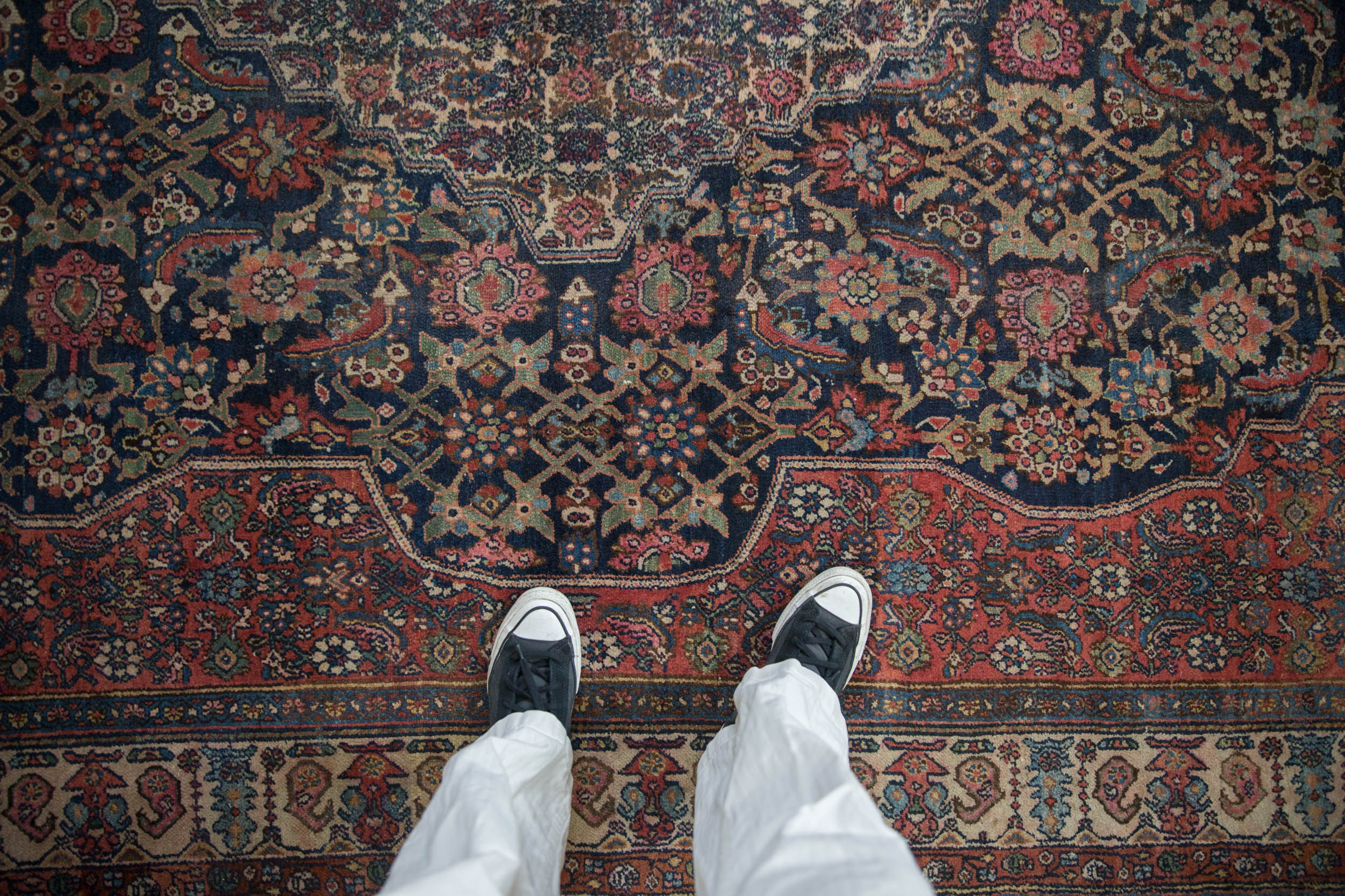 11.5x17 Vintage Bibikabad Carpet