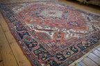 9.5x12 Vintage Heriz Carpet