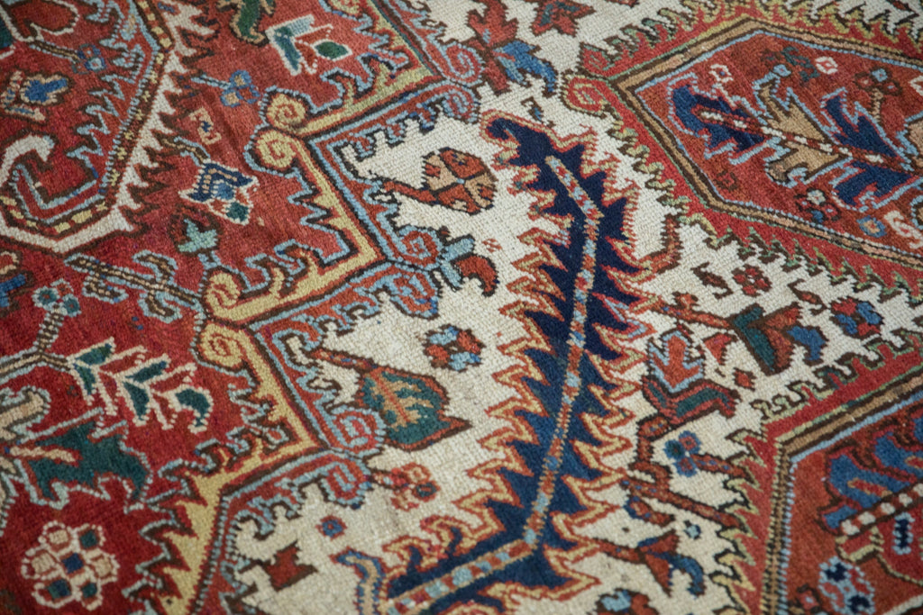 9.5x12 Vintage Heriz Carpet