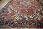 9.5x12 Vintage Heriz Carpet