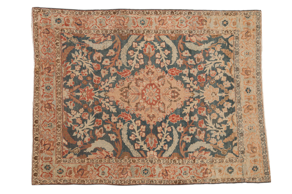 4.5x6 Vintage Distressed Tabriz Rug