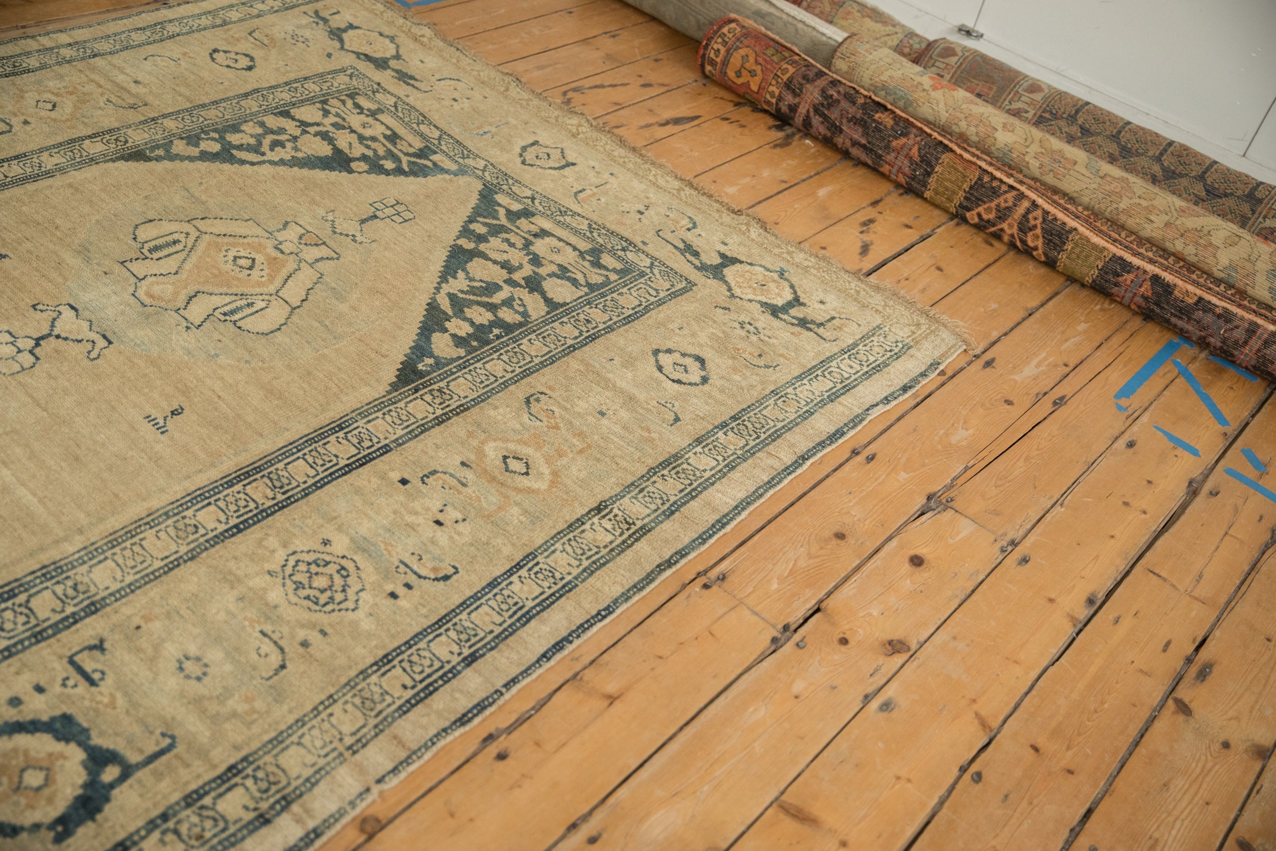 6x12 Antique Distressed Kurdish Rug Runner