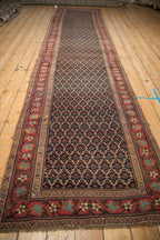 3.5x15 Antique Bijar Rug Runner