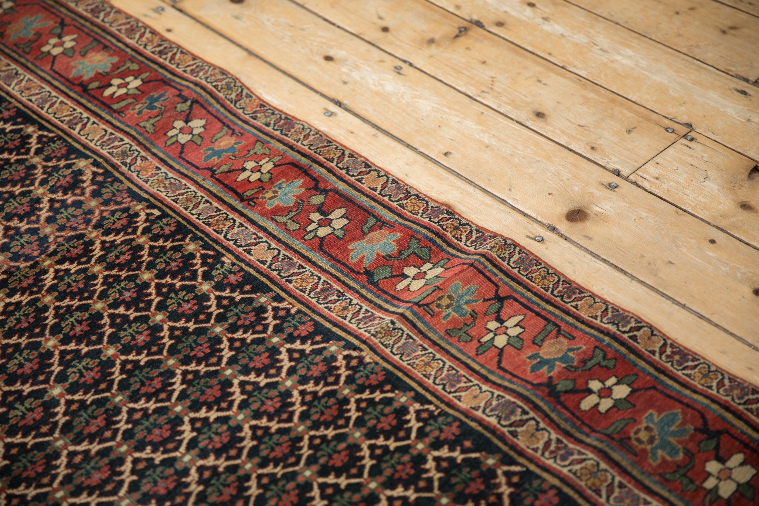 3.5x15 Antique Bijar Rug Runner