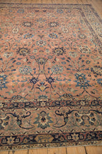 9x11.5 Antique Tea Washed Kerman Carpet