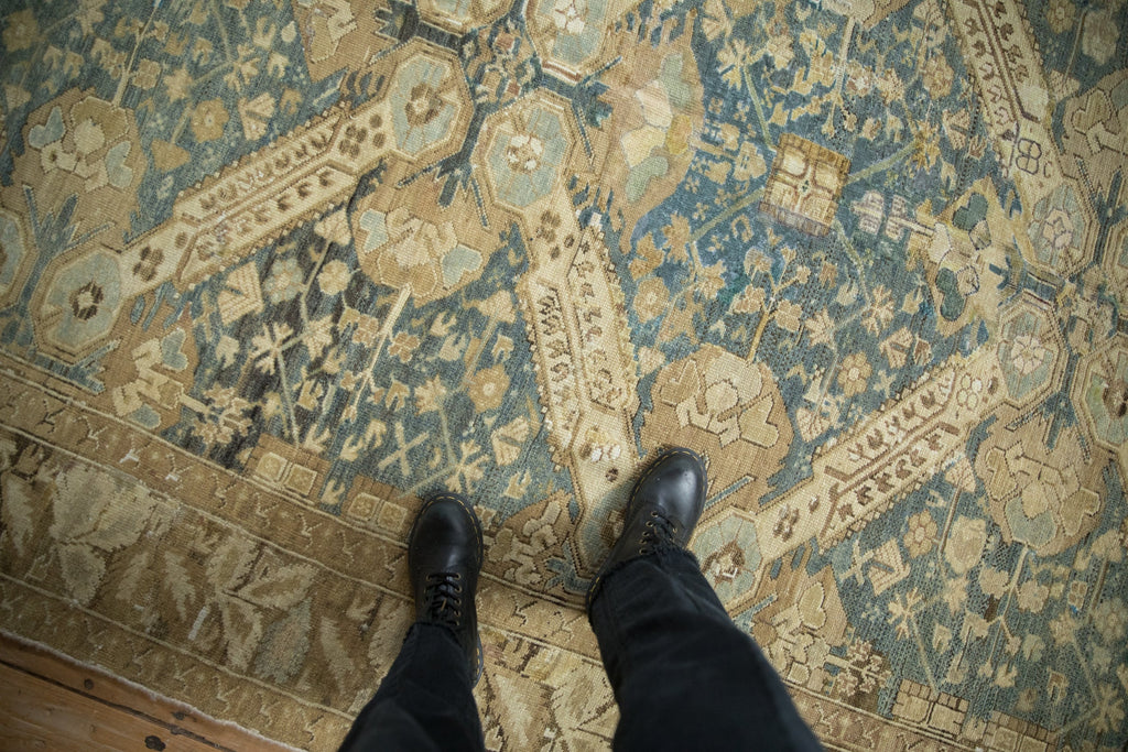 7x13 Vintage Distressed Kurdish Carpet