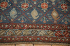 6.5x10.5 Antique Distressed Kurdish Carpet