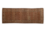 3.5x9.5 Vintage Distressed Hamadan Rug Runner