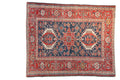 4.5x5.5 Antique Fine Karaja Square Rug