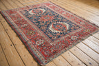 4.5x5.5 Antique Fine Karaja Square Rug
