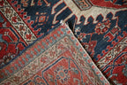 4.5x5.5 Antique Fine Karaja Square Rug