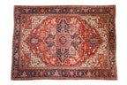 7.5x11 Vintage Heriz Carpet