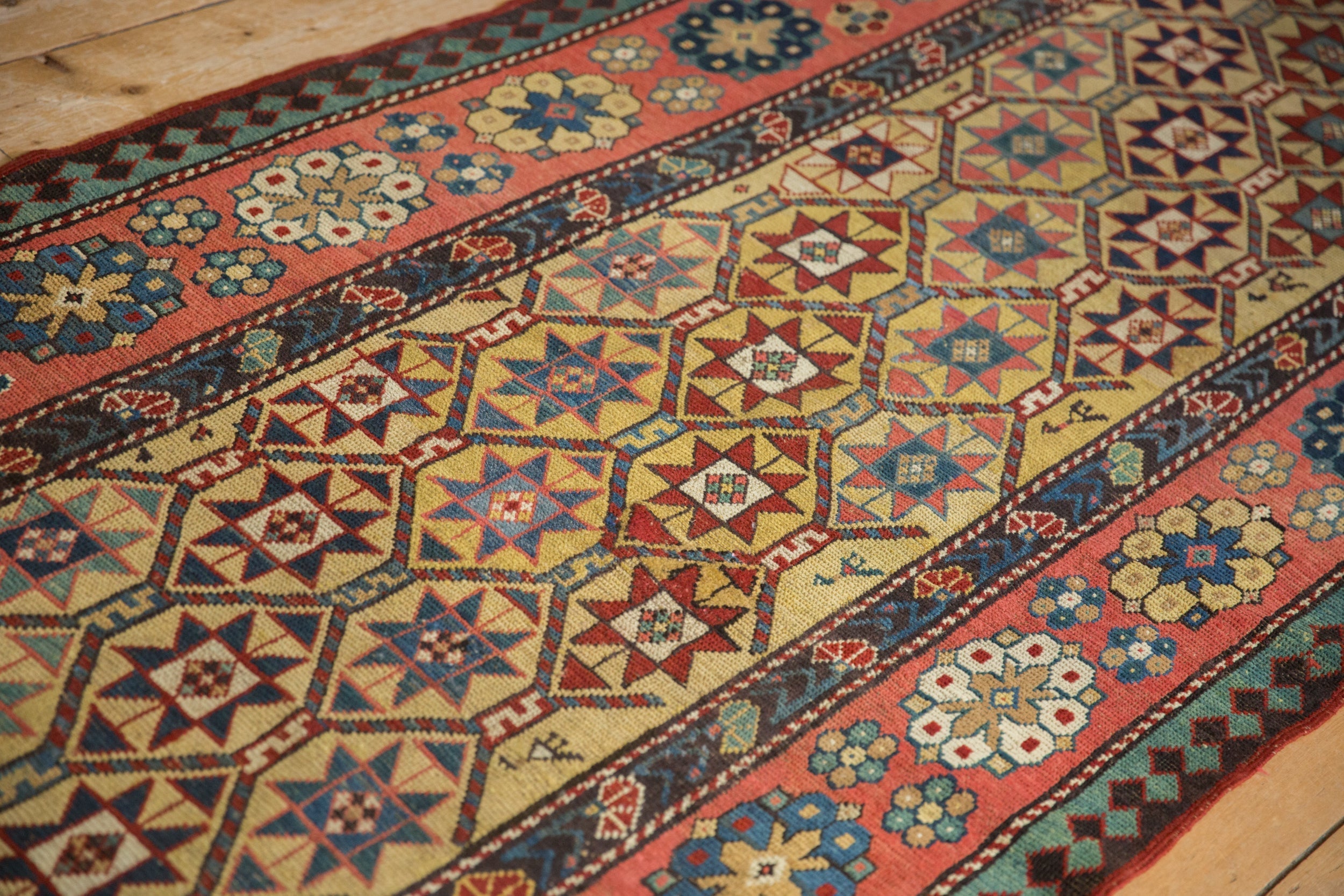 4x11.5 Antique Kazak Rug Runner
