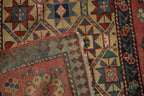4x11.5 Antique Kazak Rug Runner