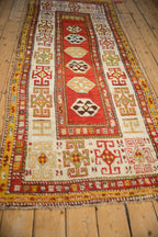 3.5x10 Antique Kazak Rug Runner