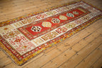 3.5x10 Antique Kazak Rug Runner