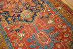 3.5x11 Antique Heriz Rug Runner