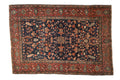 3.5x4.5 Antique Farahan Sarouk Square Rug