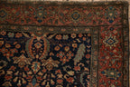 3.5x4.5 Antique Farahan Sarouk Square Rug