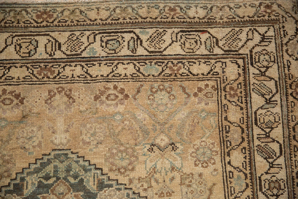 4x11 Vintage Distressed Hamadan Rug Runner