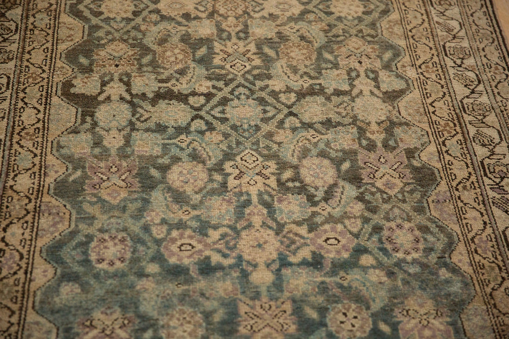 4x11 Vintage Distressed Hamadan Rug Runner